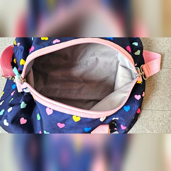 Pottery Barn JULIA duffle/gymnastic/sports hearts bag - Picture 4 of 11